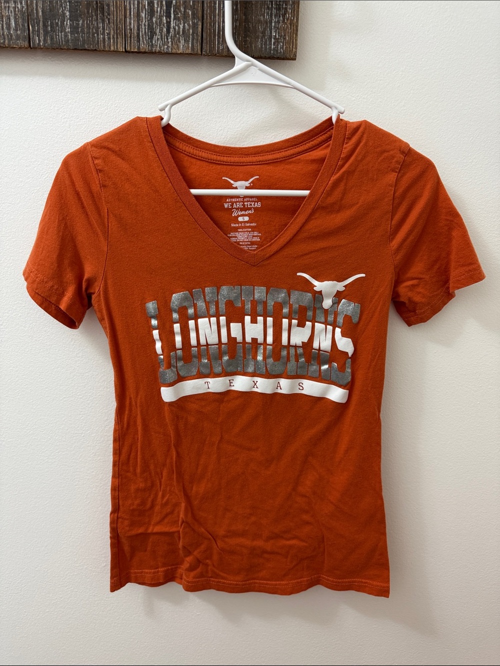 Texas Longhorns Women's V-Neck T-Shirt - Burnt Orange